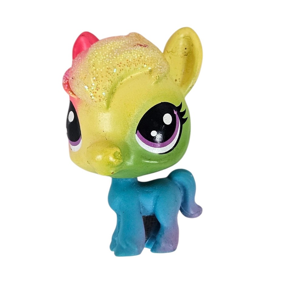 Littlest Pet Shop LPS #26 Prisman Highhoof Rainbow Glitter Horse Toy Figure W47‎ - Picture 4 of 4